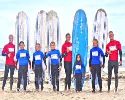 The San Diego Surf School is located on Cass Stree The San Diego Surf School is located on Cass Street a few blocks from the beach. There are lessons and camps on-site as well. For kids and adults alik